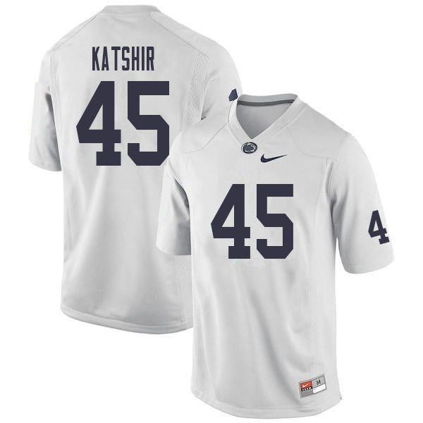 NCAA Nike Men's Penn State Nittany Lions Charlie Katshir #45 College Football Authentic White Stitched Jersey ETP4698EJ